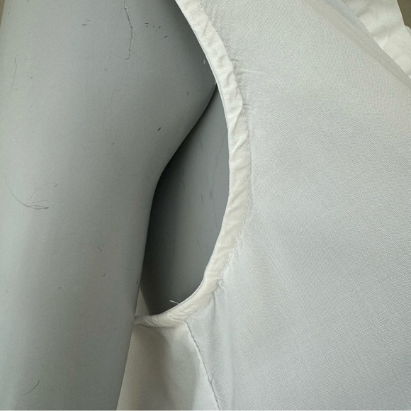BELLA DAHL Button Front Split Back White Blouse Top Tencel Size XS - Picture 16 of 16